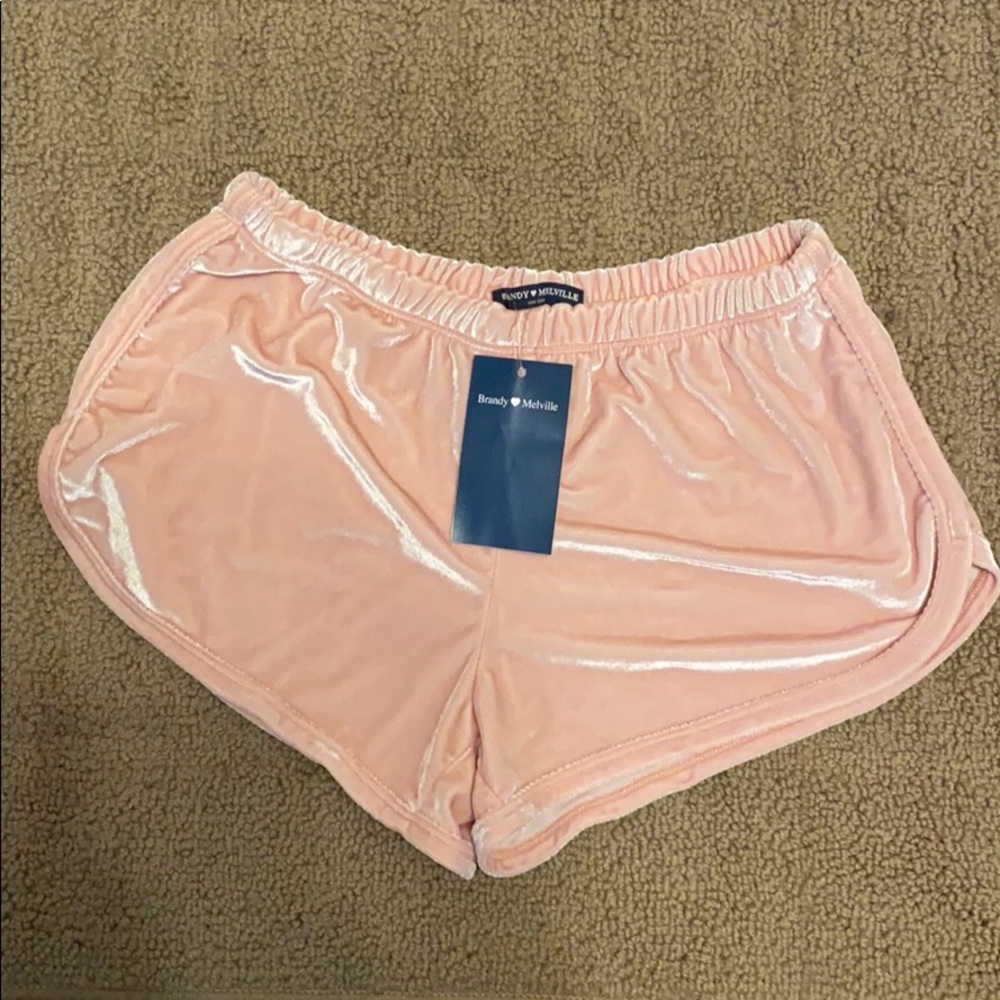 Brandy Pink Velvet Lisette shorts